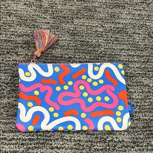 Mini gift! Colorful Abstract Clutch with Tassel
